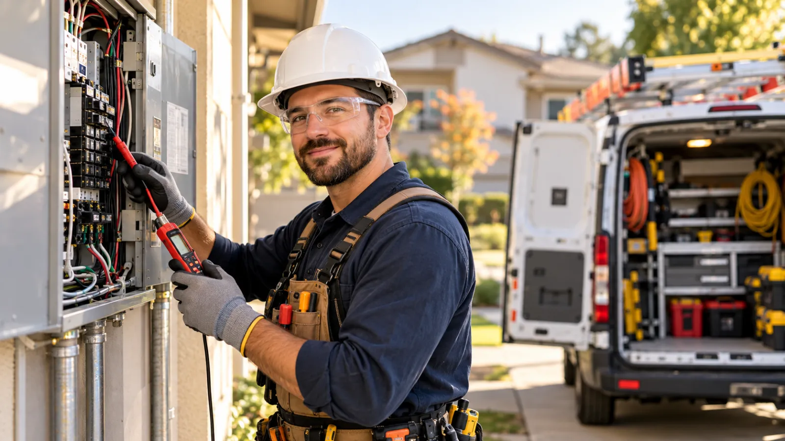 California electrician working with tools - workers comp requirement